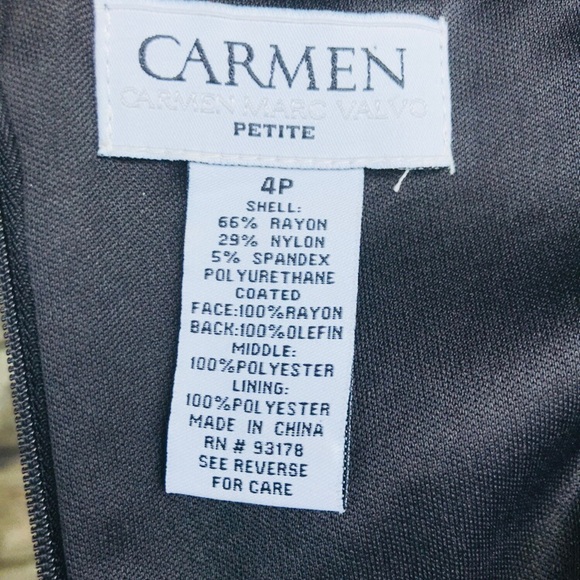 🎉 HP! 🎉Carmen Marc Valvo little black dress! - Picture 8 of 8